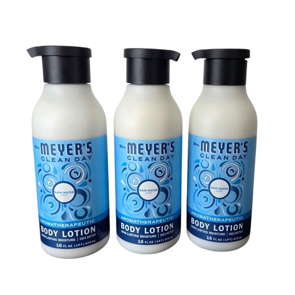 Pack of 3 Mrs.‎ Meyer's Clean Day Body Lotion, Rain Water Scent, 16 Oz x 3